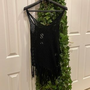 Crochet Black Cover Up